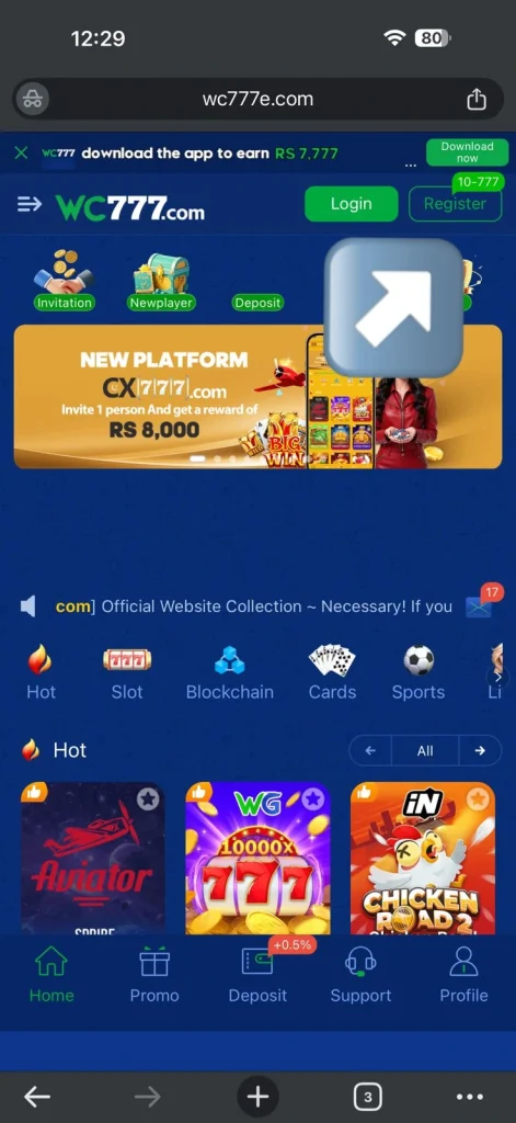 wc777 apk